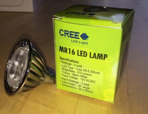 MR16 CREE 3W LED (270 Lumens)