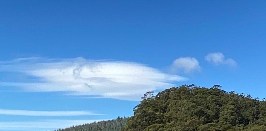 Lenticular Wave Clouds over Mole Creek (detail)